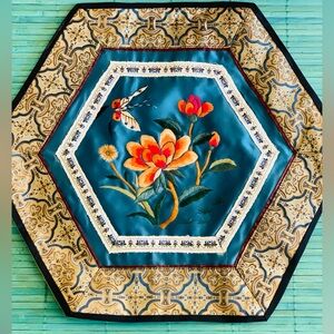 Oriental SILK hand embroidery.